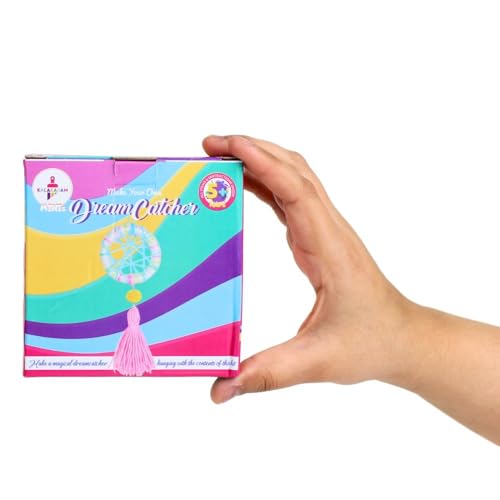 Image of Kalakaram Mini DIY Dreamcatcher Making Craft Kit for Kids - DIY On-The-Go Art & Craft Activity Set, Creative Dreamcatcher Kit, Perfect for Birthday Return Gift & Party Favor for Girls and Boys Ages 4-7