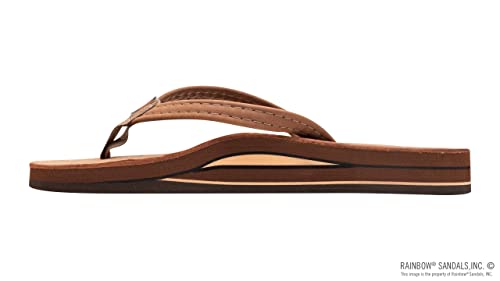 Rainbow Sandals Women's Double Layer, Narrow Strap, Leather Sandals w/Arch2