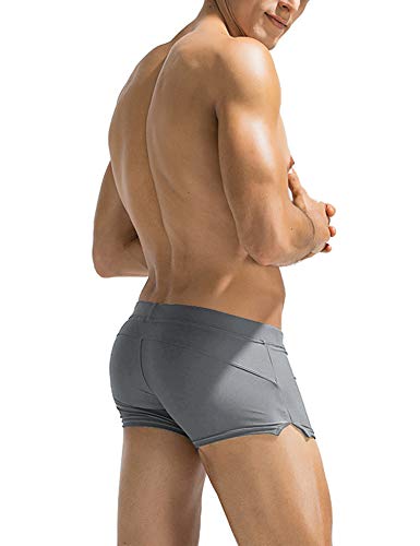 image for COOFANDY Mens Quick Dry Lightweight Square Leg Cut Trunks Swimwear, 1 