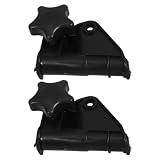 SAFIGLE Accessori per Poltrone Reclinabili Cerniere in Abs Nero, Blocco Sicuro e Regolabile, Adatti a Tubo Rotondo 20mm, per Sedie da Campeggio e Attività Outdoor