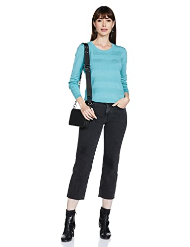 Image of Max Viscose Women's Textured Knit Light V-Neck Sweater
