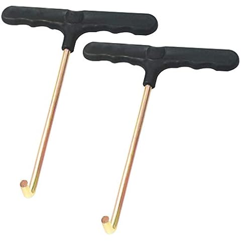 OSGP 2 Pcs Trampoline Spring Pull Tool (T-Hook) Trampoline Spring Tool Cover