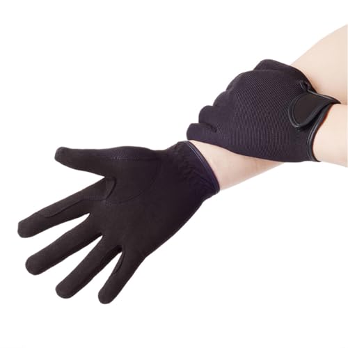 Moufles d'équitation anti-frottement en microfibre souple pour cavalier