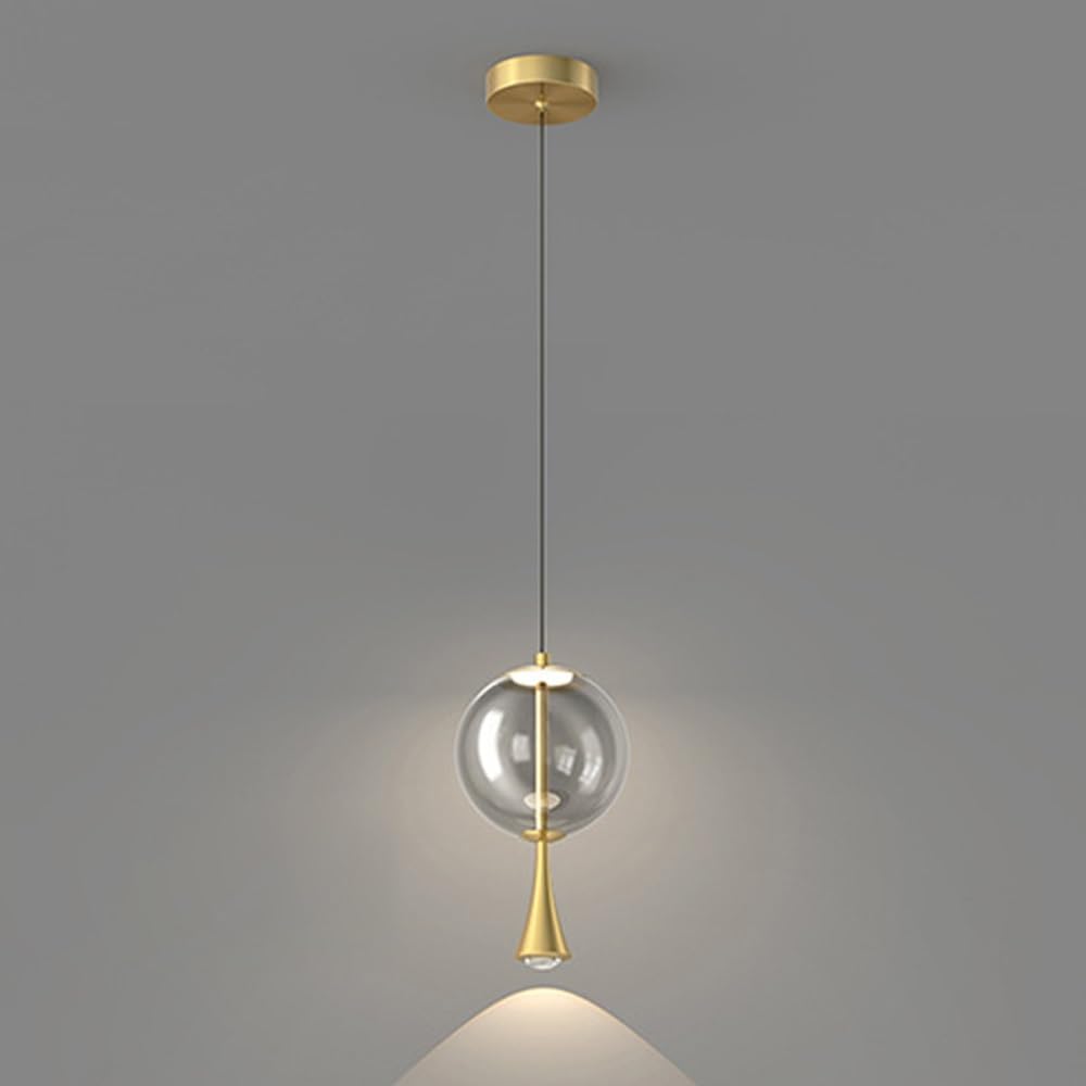 RRJJ Chandelier Smoke Grey 12W Chandelier, Modern Industrial Art Glass Acrylic Pendant Lamps, Dining Room Chandeliers for Living Room Bedroom, Indoor Art LED Dimmable Hanging Lighting (