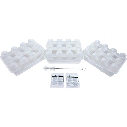 FASTFERMENT - 12-Bottle Drying Rack & Tray| Bottle Drying Tree Alternative | Dry & Store your Wine or Bomber/Belgian Bottles | 2-Stackable Racks, 1 Tray | Dishwasher Safe | Home Brewing Supplies