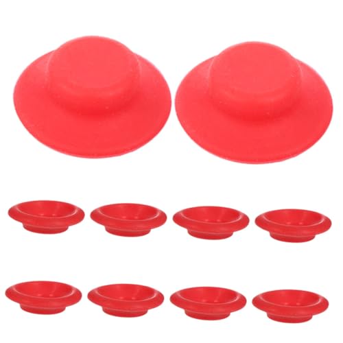 Gadpiparty 12 Piezas Juntas de Botella con Cierre de Palanca Tapas de Sellado Antifugas para Botellas de Vino Jugo y Soda Reemplazo de Gomas de Sellado Rojo