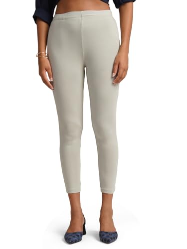 Image of ONE SKY Women Full Length Leggings | Cotton Modal Spandex Blend | High Waist Stretchable & Bio-Washed Fabric | Colour-Lock Technology | Comfortable Leggings for Women