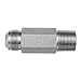 Brennan Industries 2404-L-12-12-SS Stainless Steel Straight Long Tube Fitting, 1-1/16"-12 SAE x 3/4"-14 NPTF Thread, 3/4" Male JIC x 3/4" Male NPTF