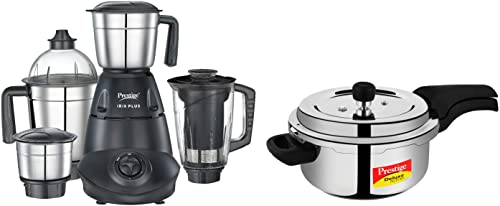 Prestige IRIS Plus 750 watt mixer grinder & Prestige Svachh Deluxe Alpha...