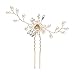 Lawie 38 Pack Women Wedding Bridal Bride Hair Clips Side Combs Gold Decorative Bobby Pins Barrettes Vines Party Prom Headpiece Hairstyle Accessories Vintage Crystal Rhinestone Pearl Flower Silver Gold