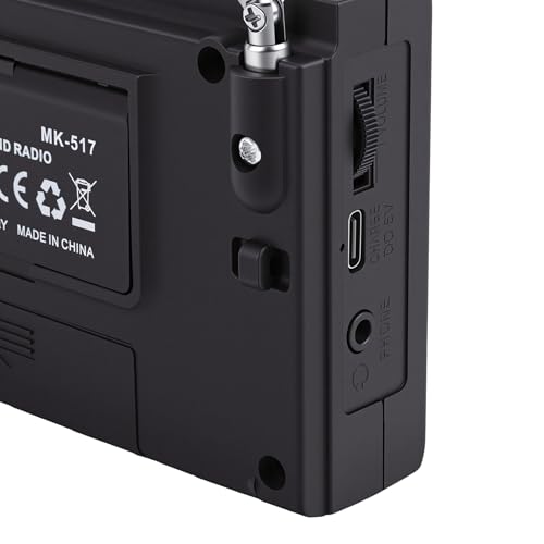 Radio portátil AM/FM/SW Bewinner con batería 800mAh miniatura 7