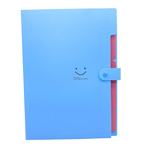 LEDDP Carpeta Clasificadora Organizador Papeles Caja de expansión de organizadores de Archivos Archivo de los organizadores de la Caja Blue
