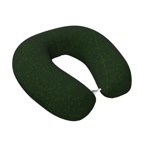 Almohada de viaje de poliéster ajustable negra miniatura 2