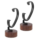 JUMPLAWN Espositore per Orologi da Tavolo a C, Supporto Smontabile 2 Pezzi in Legno e Plastica, Stabile e Portatile per Collezioni Personali