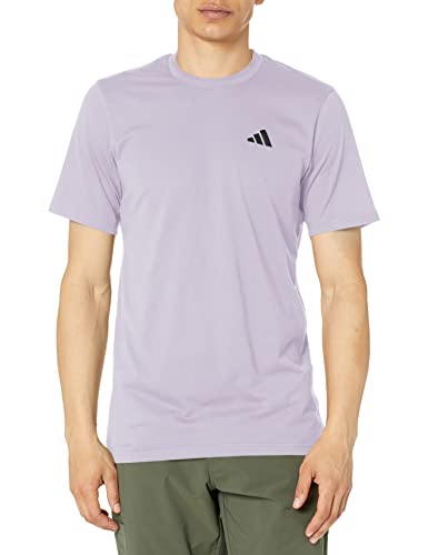 Adidas Men's Essentials Feel Ready Training T-Shirt, Silver Dawn/Black, X-Large #TOP15