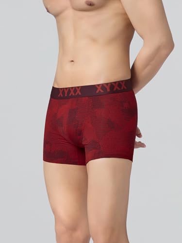 Image of XYXX Men's Cotton Modal Geometric Print Trunks | Antimicrobial, No-Marks Waistband Underwear for Men Combo (Pack of 2)