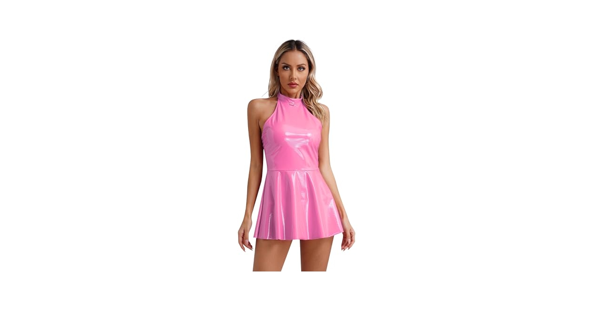 パーティードレス Patent Leather Corset Mini Dress Devious Hottie Patent Faux Leather Mini Dress | Windsor