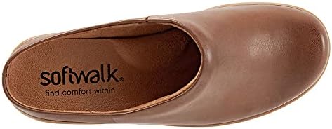 SoftWalk Women's Clogs, Saddle Leather, 6.5 X-Wide | Image 1