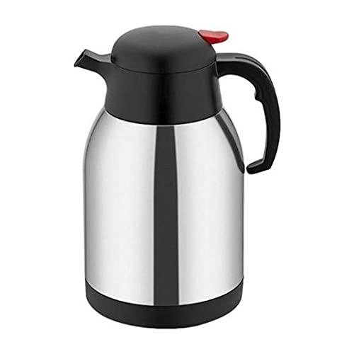 AIXILAN Tetera aislada, Termo, Tetera, Jarra de café, Termo de Acero Inoxidable con Doble Pared y Aislamiento térmico, Termo portátil, Taza de Viaje for Leche, Olla Aislante(2L)
