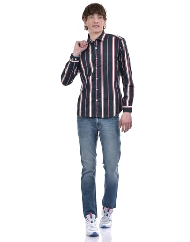 Image of Numero Uno Men's Light-Wash Skinny-Fit with Classic Styling Sustainable Jeans