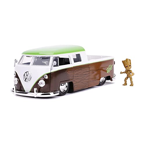 Jada Toys Marvel Guardians of The Galaxy Groot y Volkswagen Bus 1963 1:24 miniatura 1