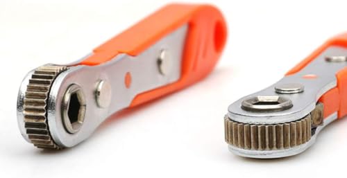 Image of AASONS Mini Magnetic Ratchet Wrench 1 /4 inch(6.35mm) Hexagon Torx Bidirectional Control For Single /Double For Head Screwdriver Drill Bits Tool Socket Wrench Set Metric And Standard