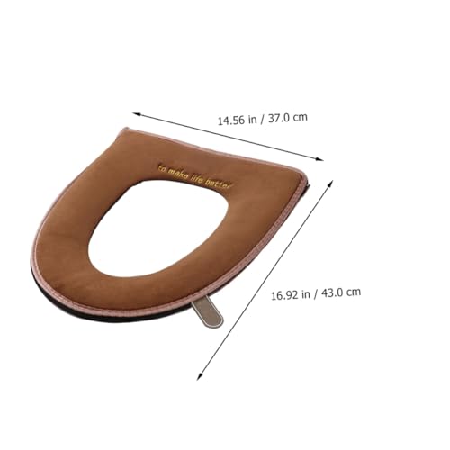 Fundas de asiento de inodoro redondas lavables con cremallera textil verde 3