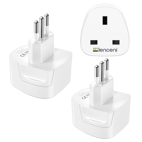 adapter works / 浮板 UKI-ITA LENCENT 2X UK to Italy Plug Adapter, Grounded Italian Travel