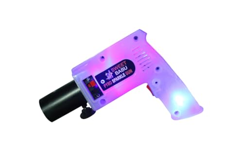 Image of Handheld Sparkler Pyro Gun /Party Gun, Cold pyro Gun's for Private Parties, Functions, Pubs, Events, Wedding Party and All Kind of Celebrations (White)(Pack of 2)