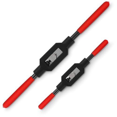 Image of WILLBOND 2 Pcs Adjustable Tap Wrench M1-M12 Ratcheting Tap Handle Tool for Reamer for Automotive Thread Repair, Pre-oiled for Protection (3 /16 inch-1 /2 inch,1 /16 inch-3 /8 inch)