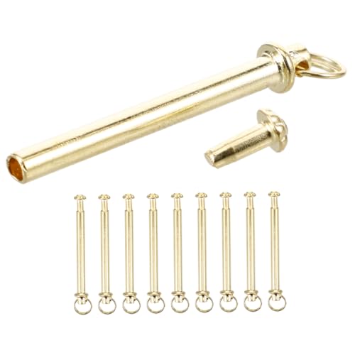 BESPORTBLE Kit De Reparación para Abanicos De Mano Plegables - Incluye 10 Juegos De Remaches De Eje De Metal y Accesorios para Arreglar Abanicos - Ideal para Bricolaje y Proyectos De