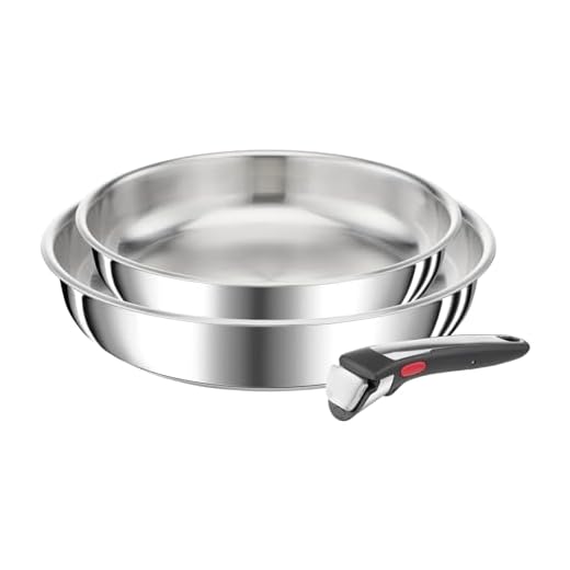 Tefal Ingenio Preference ON 3-delig (koekenpan 24/28 cm + handgreep), Stapelbaar, Roestvrij staal, Geschikt voor inductie, Veelzijdig, Ruimtebesparend, Veilige handgreep