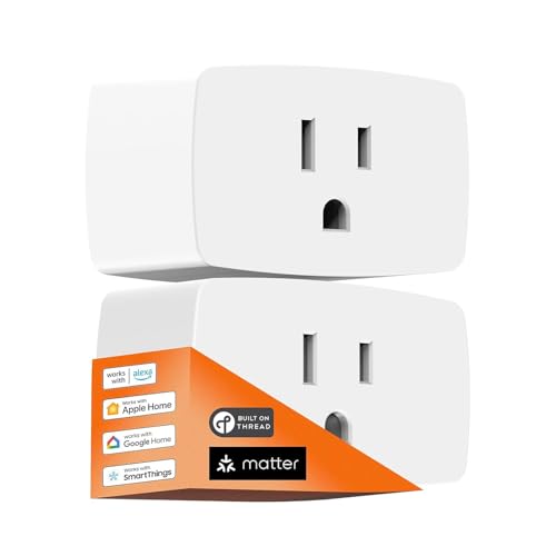 Onvis Matter Over Thread Smart Plug, Smart Mini Outlet, Works