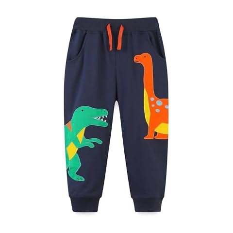 TCWWBB Boys Casual Joggers with Dinosaurs Cover