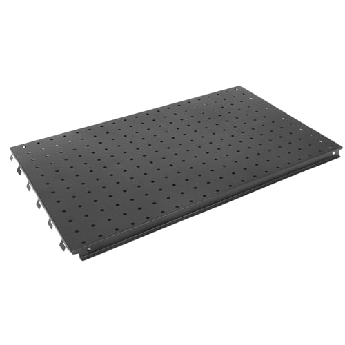Panel de tablero perforado de metal negro Alipis para organizar herramientas de garaje