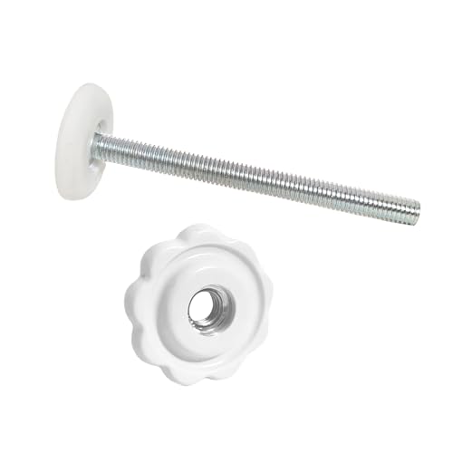 Image of 4 Pack Baby Gate Threaded Spindle Rod 10MM, Replacement Screw Bolts Hardware Parts Kit for Pet & Dog Pressure Mounted Safety Door & Stair Gates (a White)