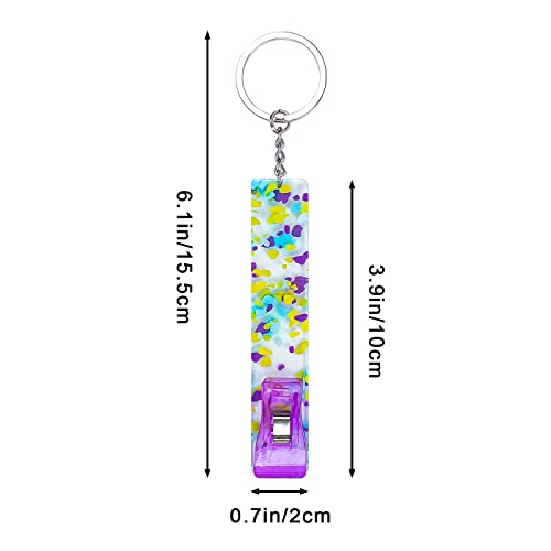 Image of 3PCS Credit Card Puller, Cute Debit Bank Card Grabber for Long Nails ATM Keychain Women with Plastic Clip