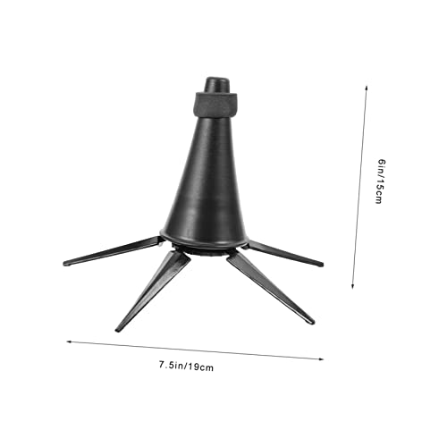 SHOWERORO Portable Clarinet Stand Abs Metal Cotton 5-leg Holder for Wind Instrument