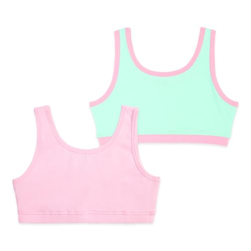 Image of YouGotPlanB Cotton Sports Bra | Ages 8-16 Years | U-Shaped Style | Non-Padded, Double-Layered for Coverage