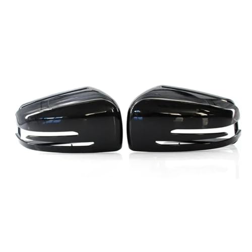 Coques de rétroviseurs noir brillant pour Benz Classe A B C E S CLA GLA GLK W204 W212 W176