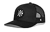 HAKA Iowa Hat – Iowa-X Trucker Hat for Men & Women, Adjustable Baseball Cap, Mesh Snapback, Outdoor Golf Hat - Black #1