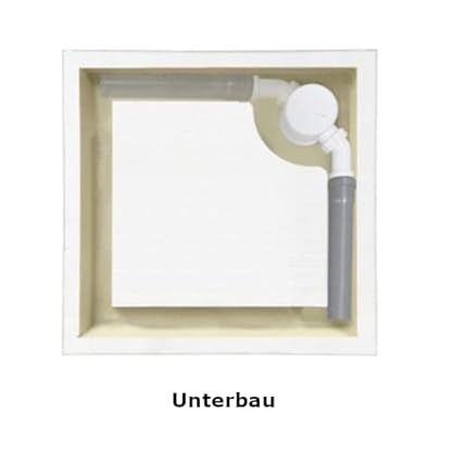 Sellon24® Duschwanne aus Acryl inkl. Styroporträger weiß Duschtasse Viertelkreis hochglanz antibakteriell 80 x 80 Bau-Höhe 16cm – Bild 3