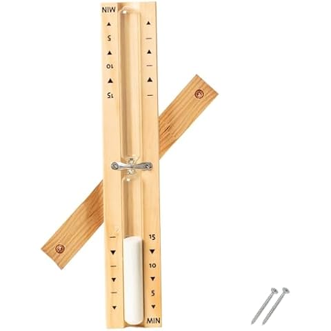 15-Minute Wooden Sauna Hourglass Timer by Temple Lodge Cover