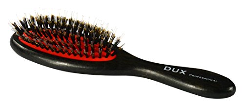 Brosse 7 rangs poils naturels et polyamide pour démêler les cheveux épais sans douleur