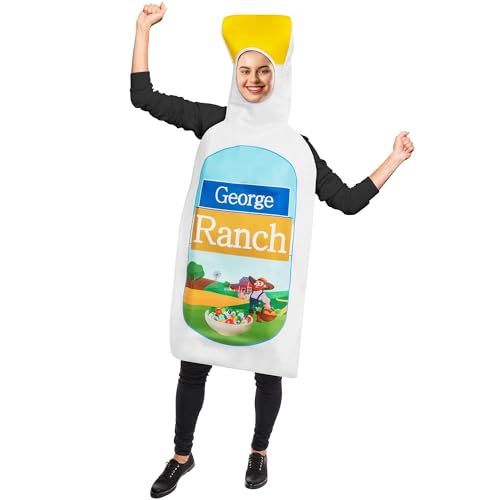 Zadin Ranch Costume, Food Dressing 2025 Halloween Costumes, Silly Weird Condiment,Stanley Cup, Pepper Costume, Dumb Vegetable Costumes