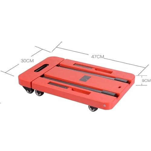 Dolly Cart plegable con 6 ruedas y mango telescópico miniatura 2