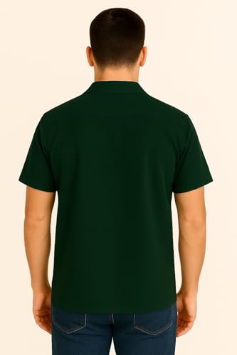 Image of Men's Cotton Blend Regular Fit Half Sleeve Printed Shirt with Elegant Design | Super Soft Stylish & Comfortable | Ideal for Casual Outings, Parties & Gifting