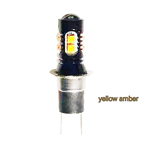 BYOPTO 2 Pcs (Yellow/Amber/Orange H3C) 50w Type LED High Power Chips Car Fog Drl Light DC12V DC24V