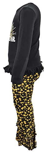Image of Unique Baby 2 Piece Girls Double Ruffle Leggings and Long Sleeve Shirt Clothes Set Kid and Toddler Girl Outfit