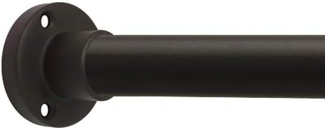 Oil Rubbed Bronze Corner Shower Curtain Rod (48" x 48") Round Brackets